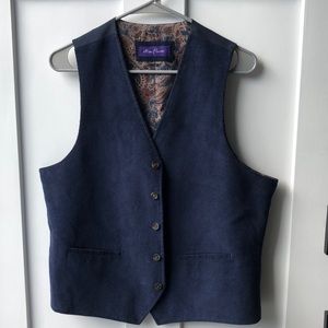 Vest-Corduroy Navy Blue